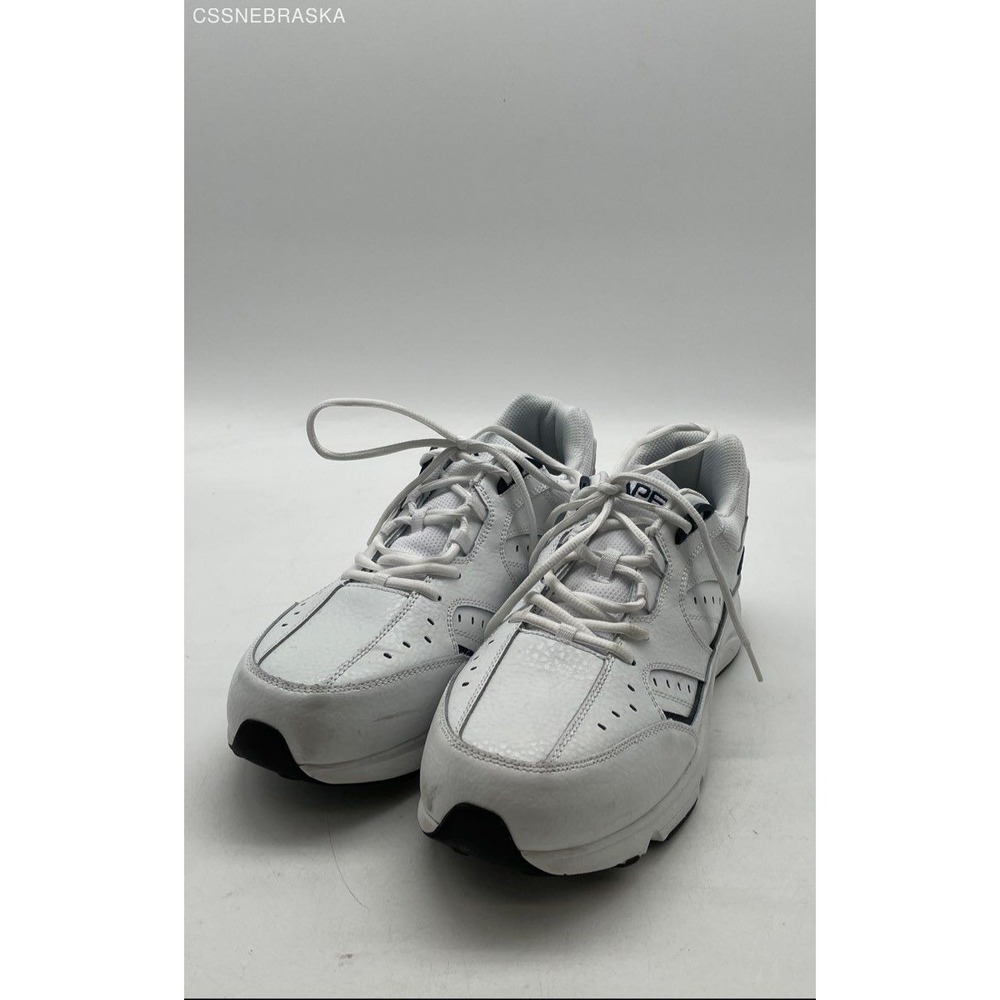 Apex Men's Lace Walking‎ Shoe V Last - White/Blue - Size 11X-wide
